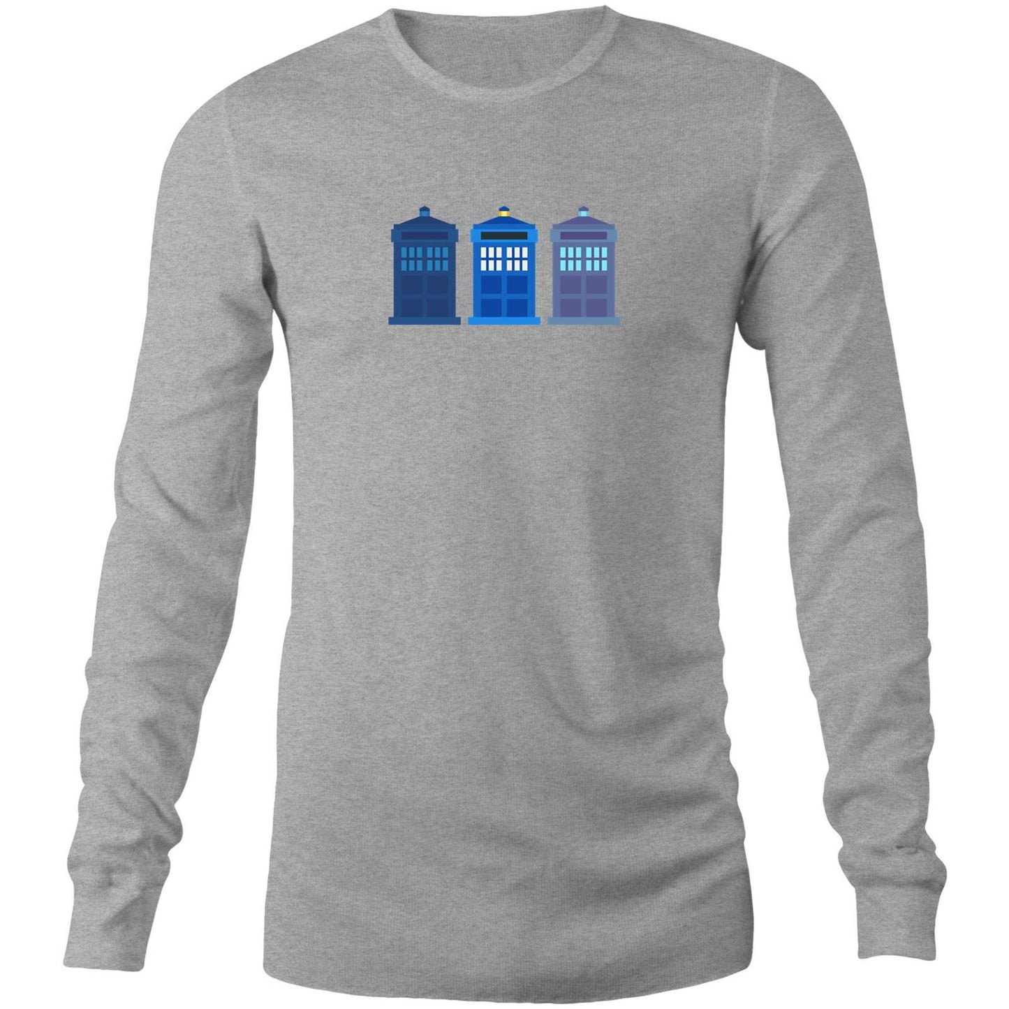 3 Telephone Booths Long Sleeve T-Shirt