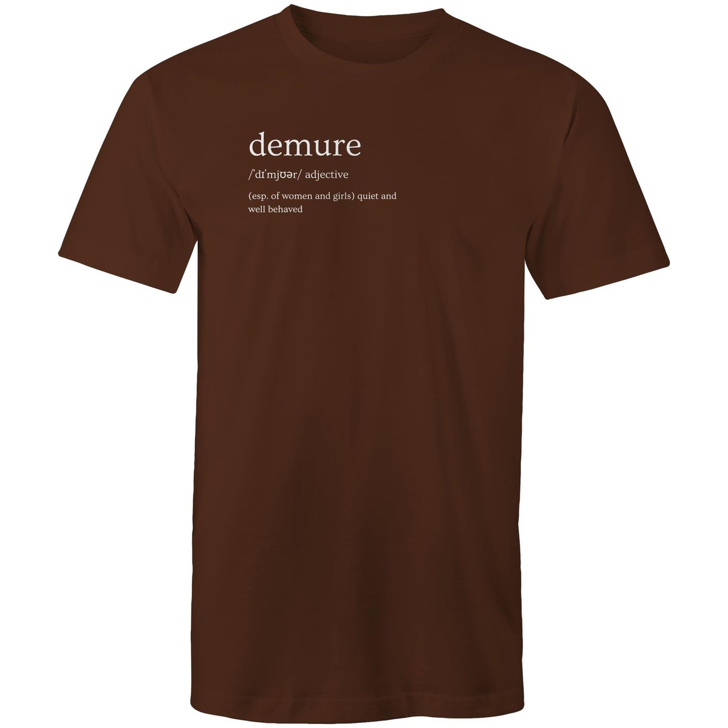 DEMURE DEFINED - WHT
