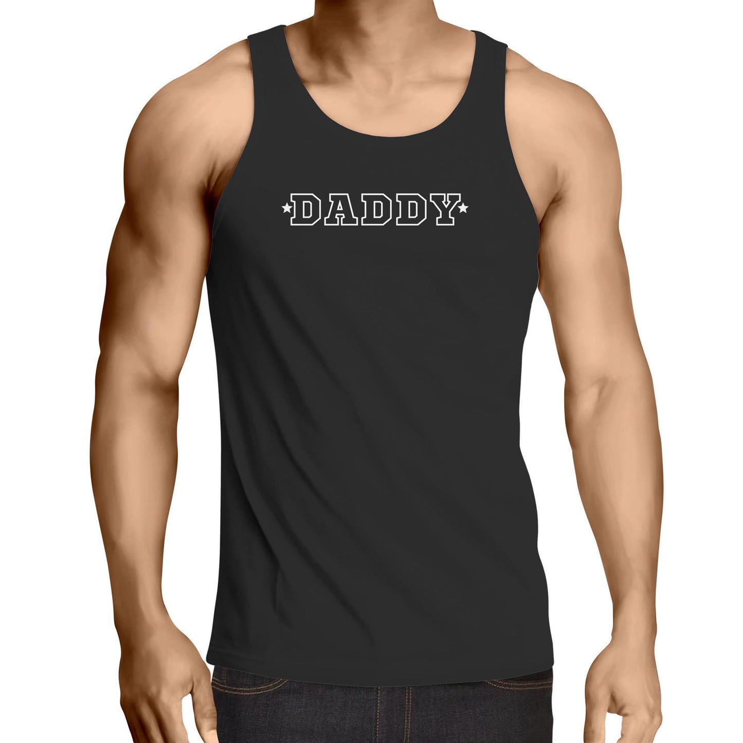 Mens Singlet Top - Daddy - Alphabet