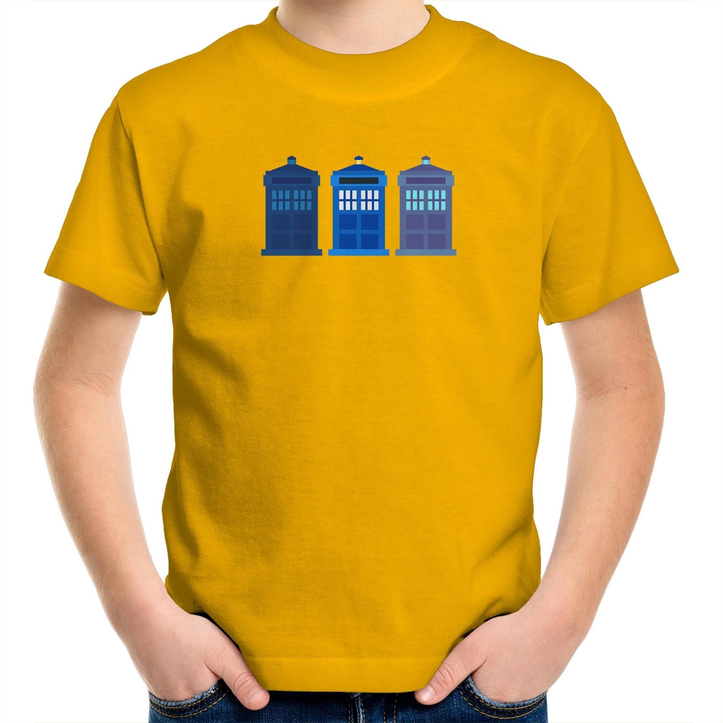 3 Telephone Box Kids Youth T-Shirt