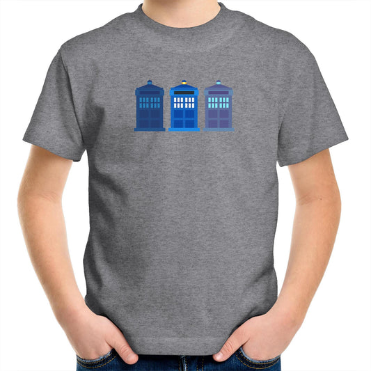 3 Telephone Box Kids Youth T-Shirt