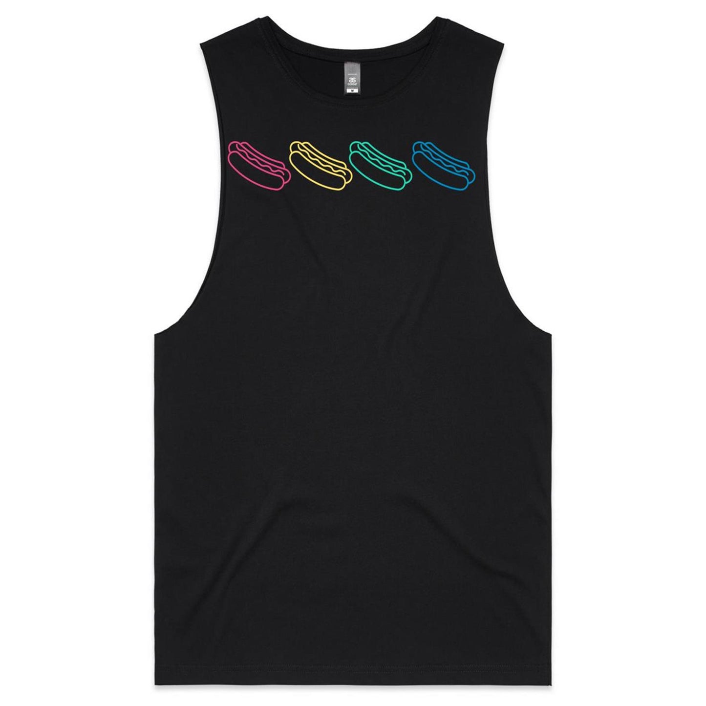 Mens Tank Top Tee - HotDogs