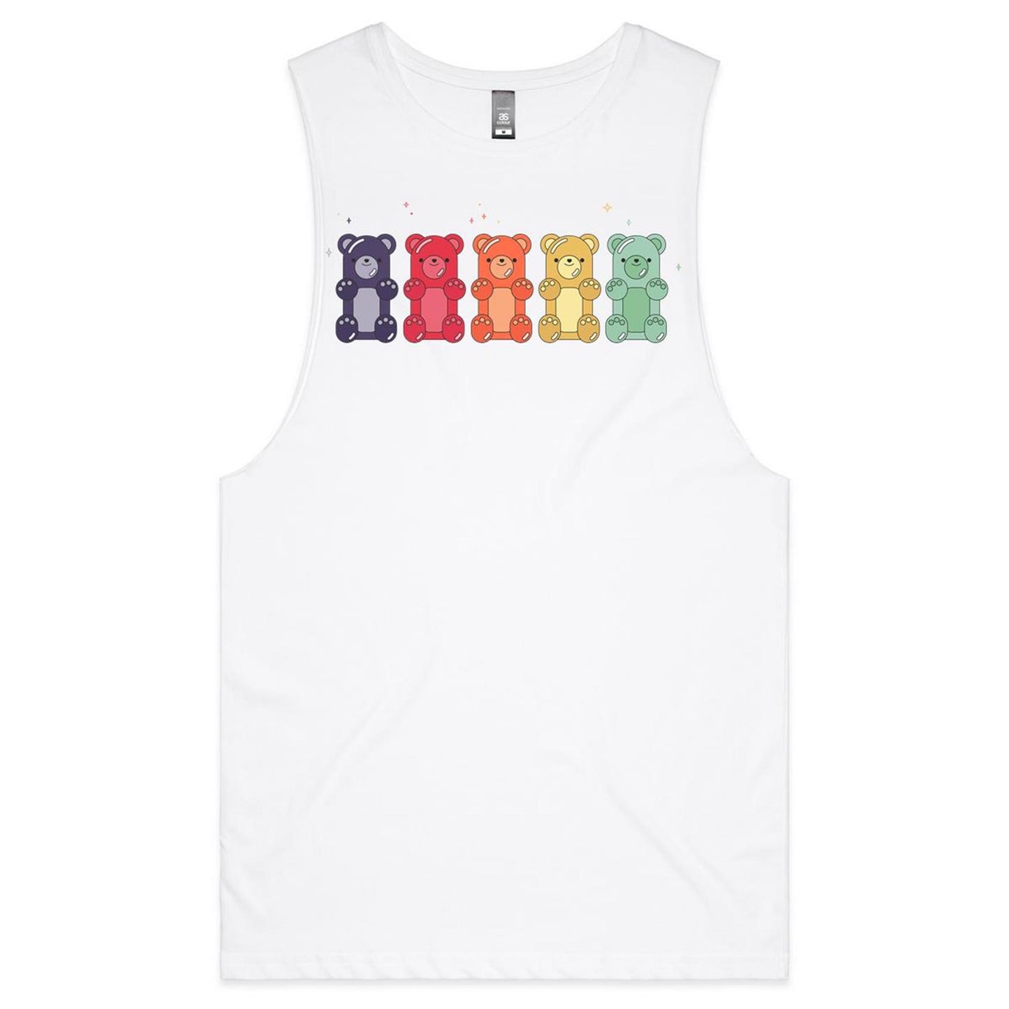 Mens Tank Top Tee - Gummie Bears