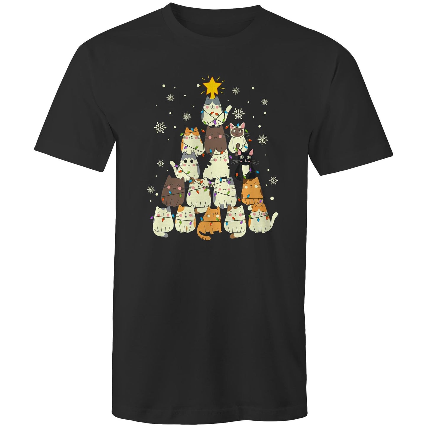 Cat Xmas Tree T-Shirt