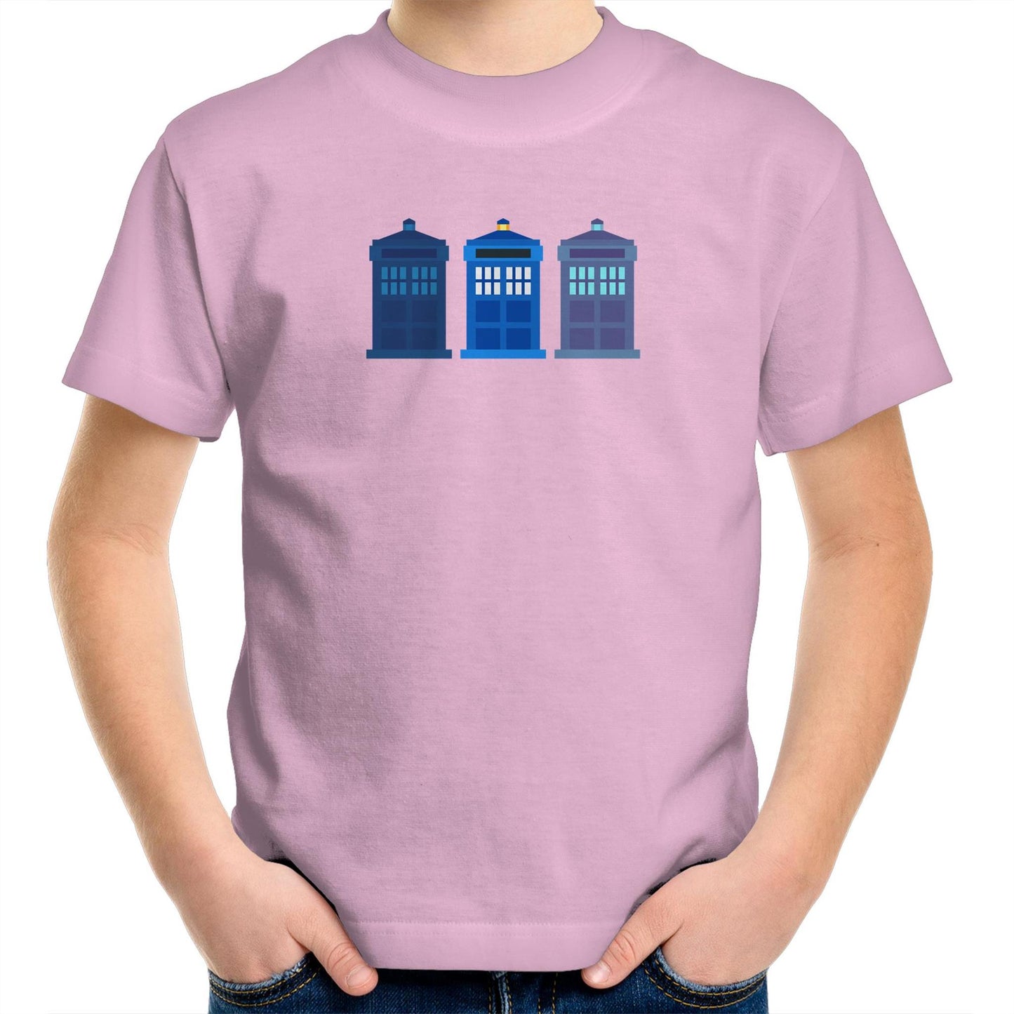 3 Telephone Box Kids Youth T-Shirt