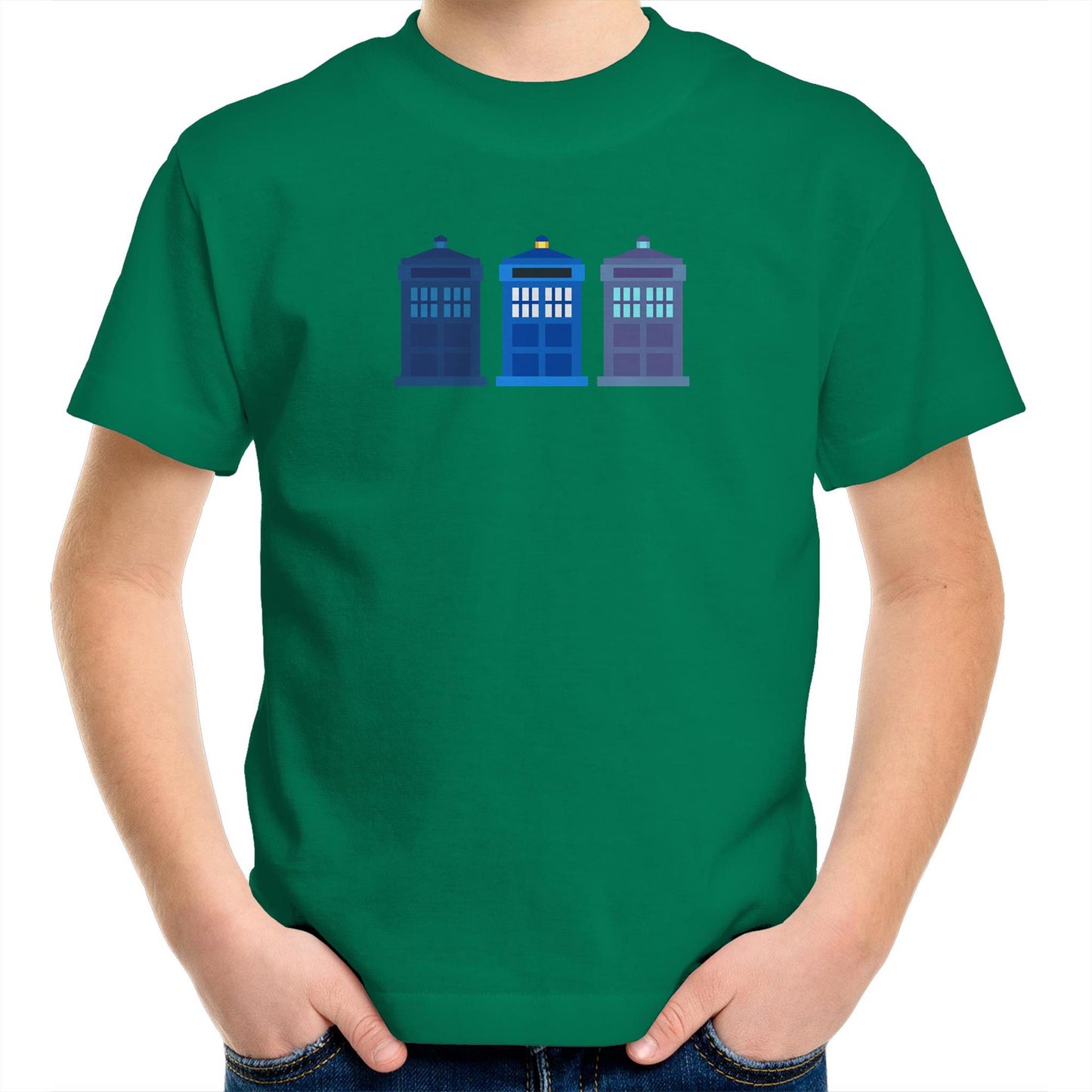 3 Telephone Box Kids Youth T-Shirt