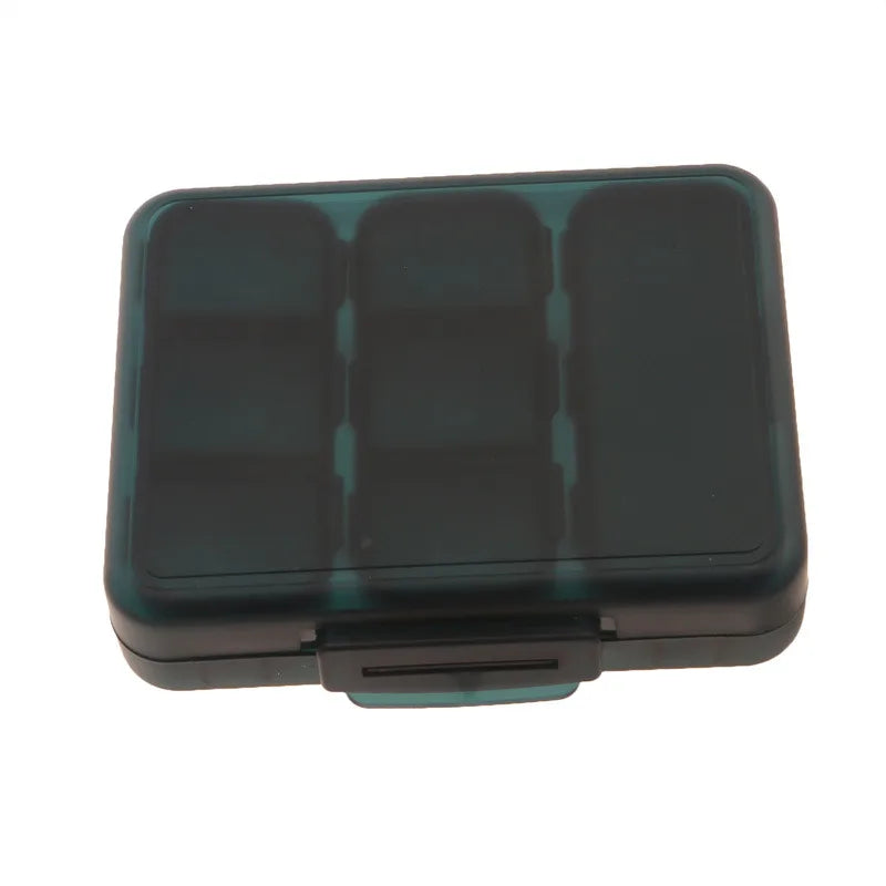 Weekly 21 Grids Pill Box Medicine Organizer Black Plastic Storage Box Container Portable Pill Case
