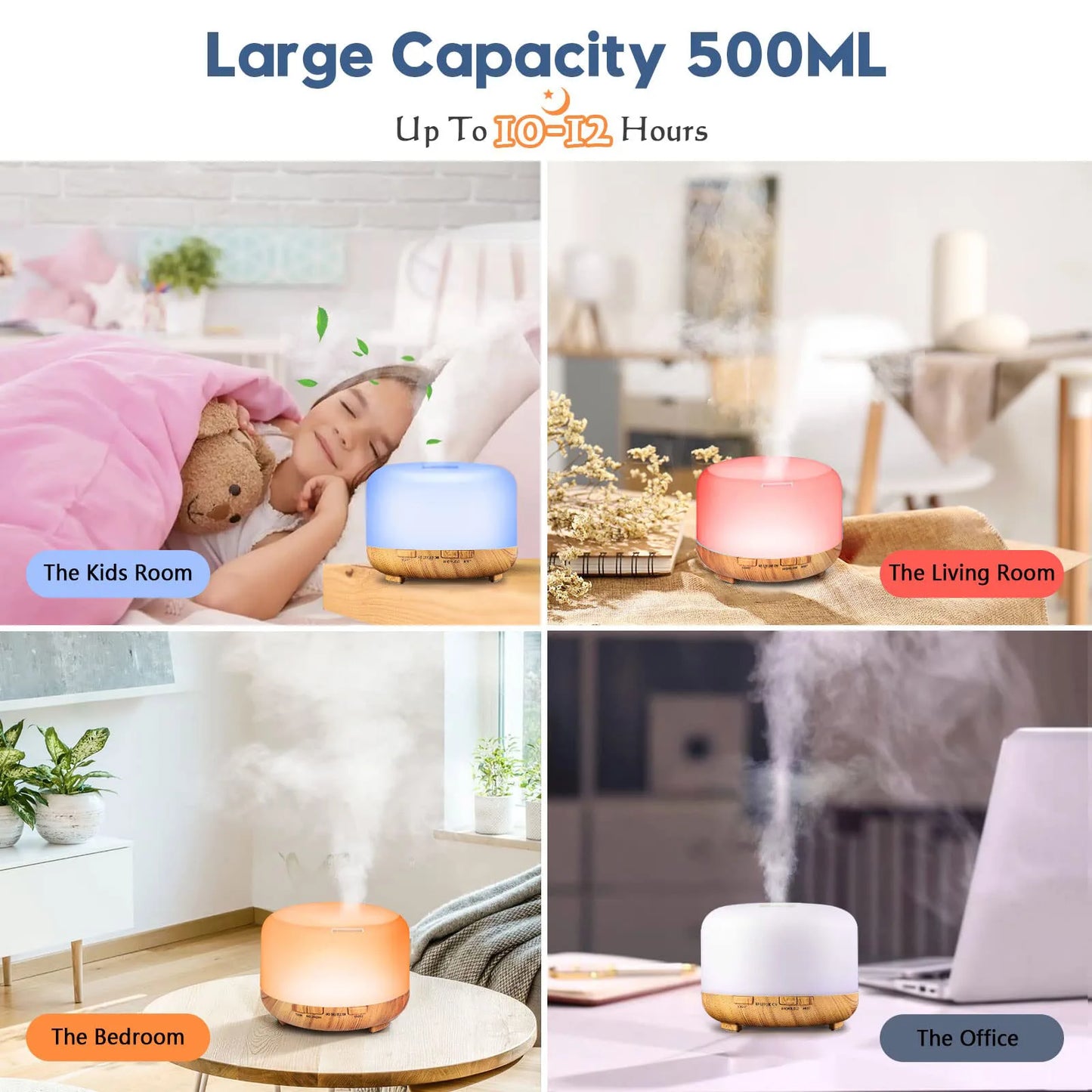 500ML Aroma Diffuser / Humidifier with Remote Control