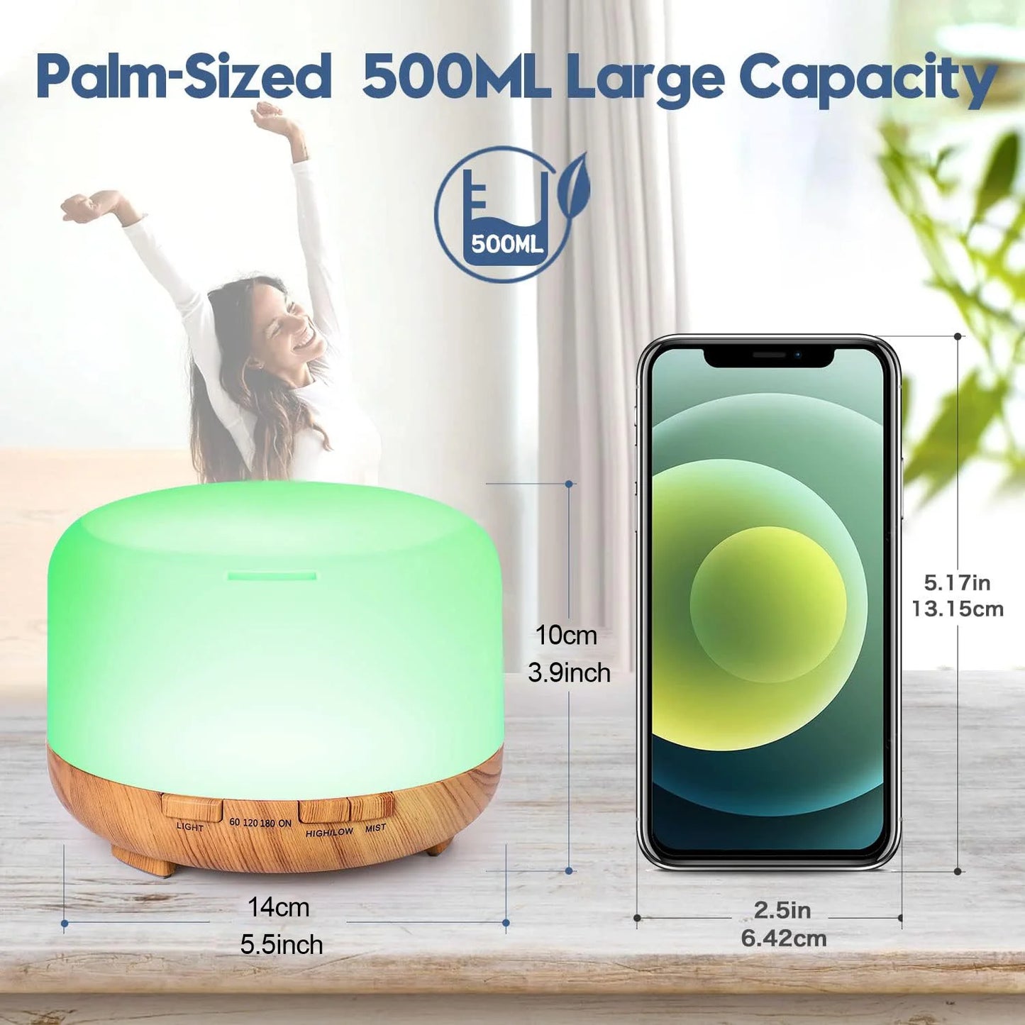 500ML Aroma Diffuser / Humidifier with Remote Control