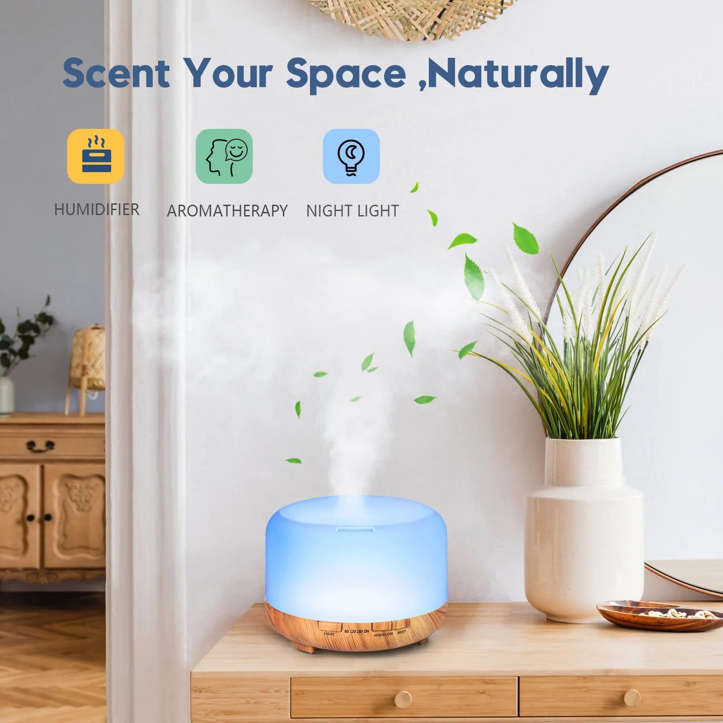 500ML Aroma Diffuser / Humidifier with Remote Control