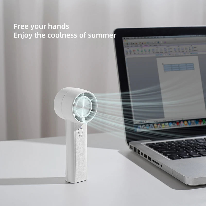 Portable Handheld Fan Hand-held 1800mAh Mini Home USB Charging Fan High Speed USB Charging Outdoor Camping Cooling Handheld Fan