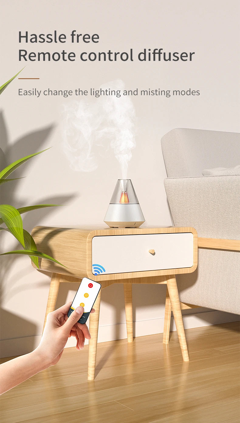 Ultrasonic Essential Oil Aroma Diffuser with Light
