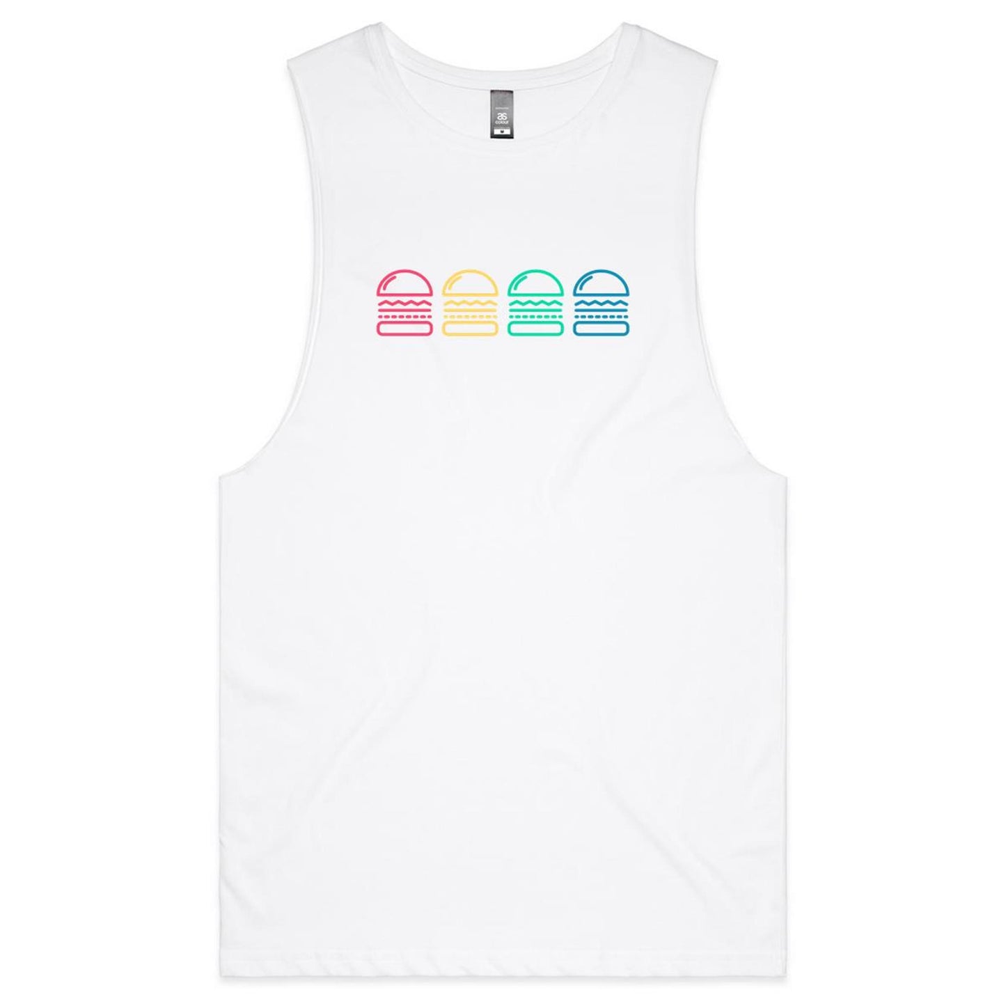 Mens Tank Top Tee - Burgers