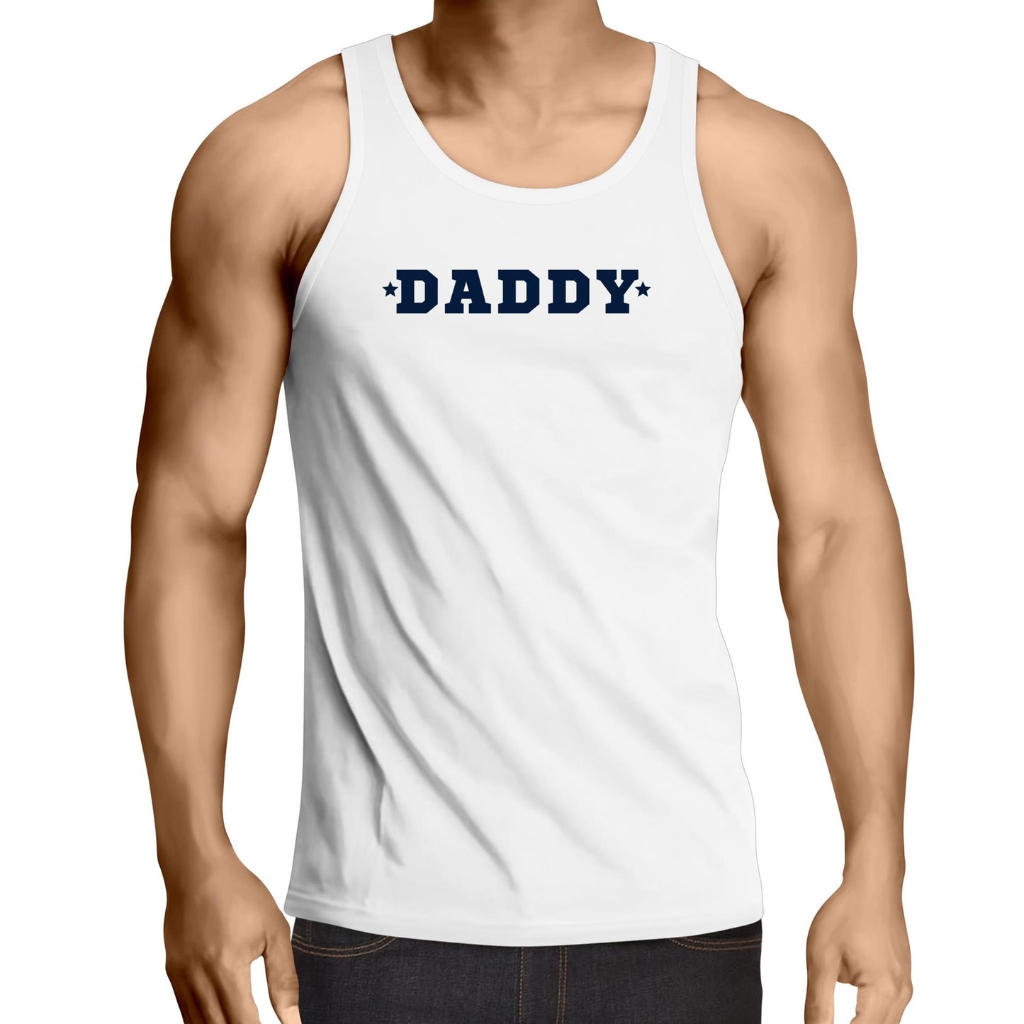 Mens Singlet Top - Daddy - Alphabet