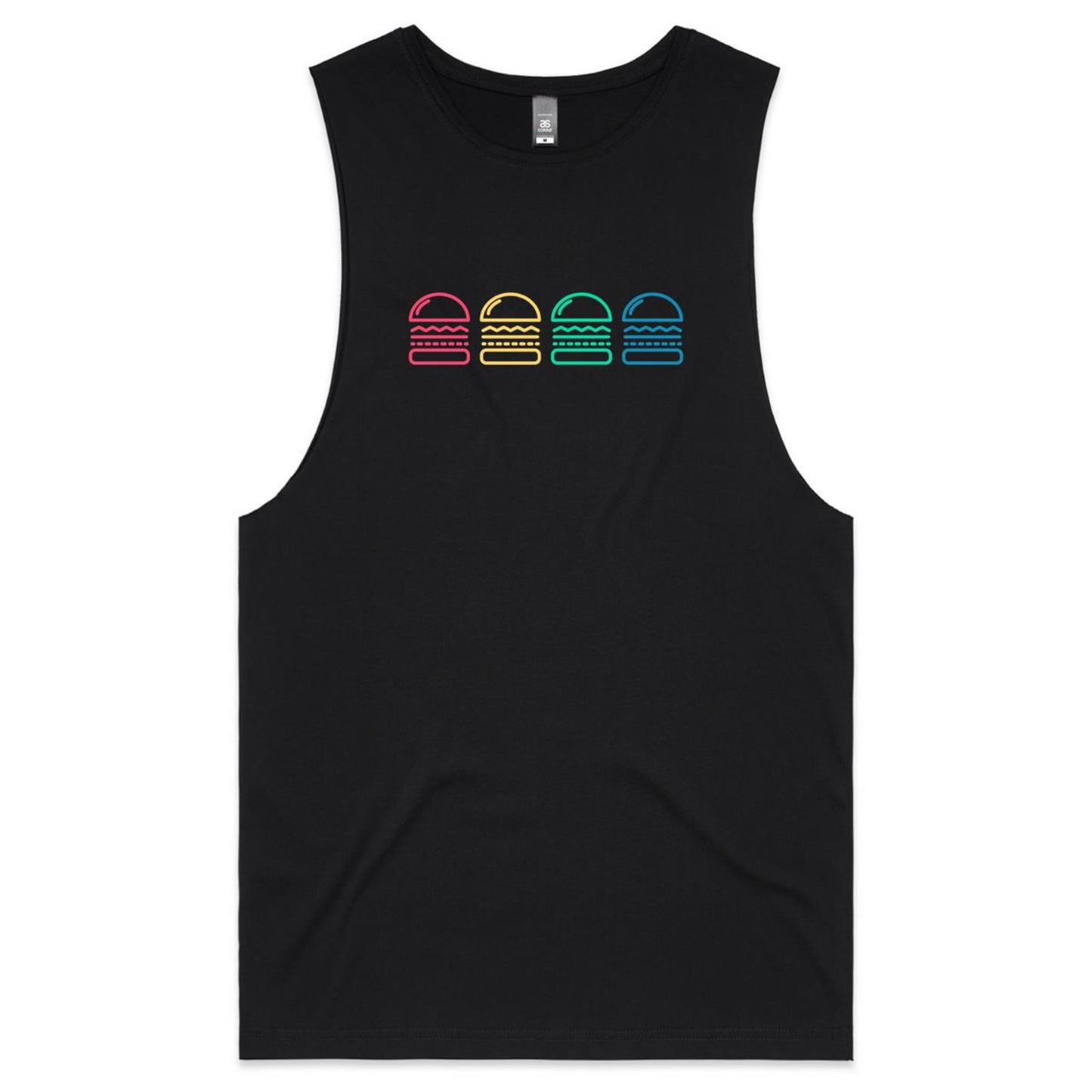 Mens Tank Top Tee - Burgers