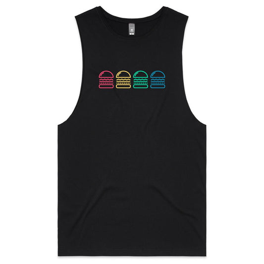 Mens Tank Top Tee - Burgers