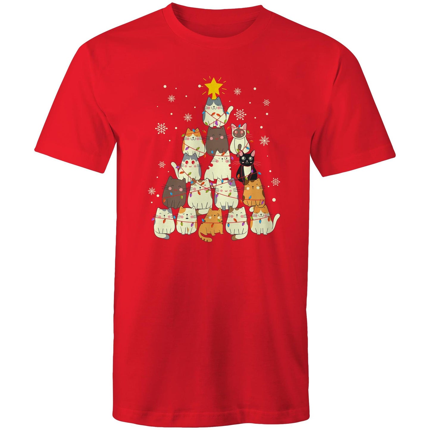 Cat Xmas Tree T-Shirt