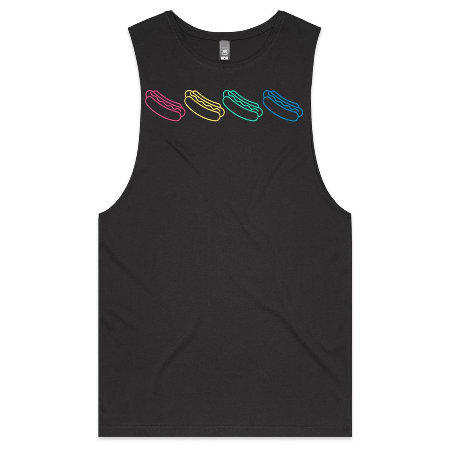 Mens Tank Top Tee - HotDogs