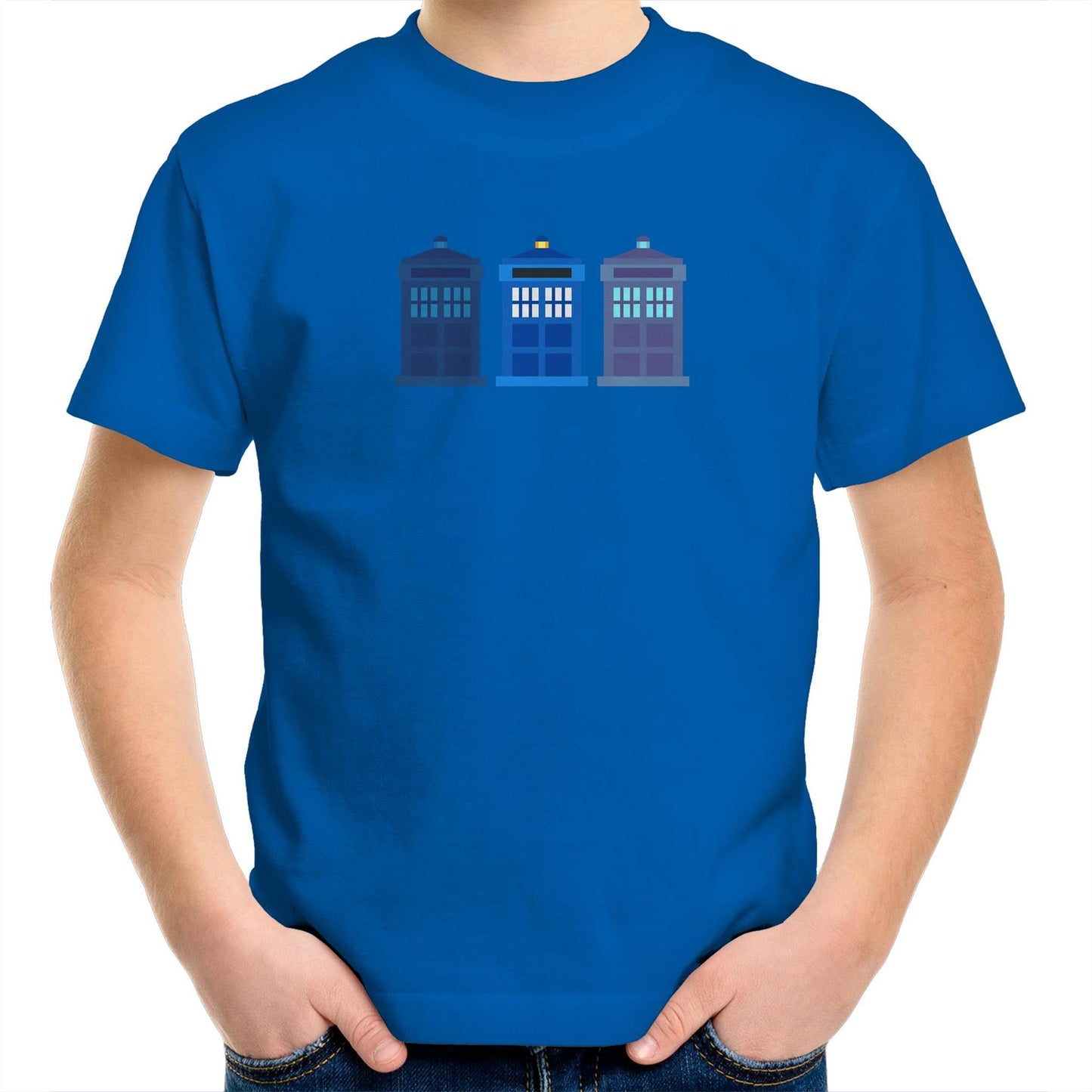 3 Telephone Box Kids Youth T-Shirt