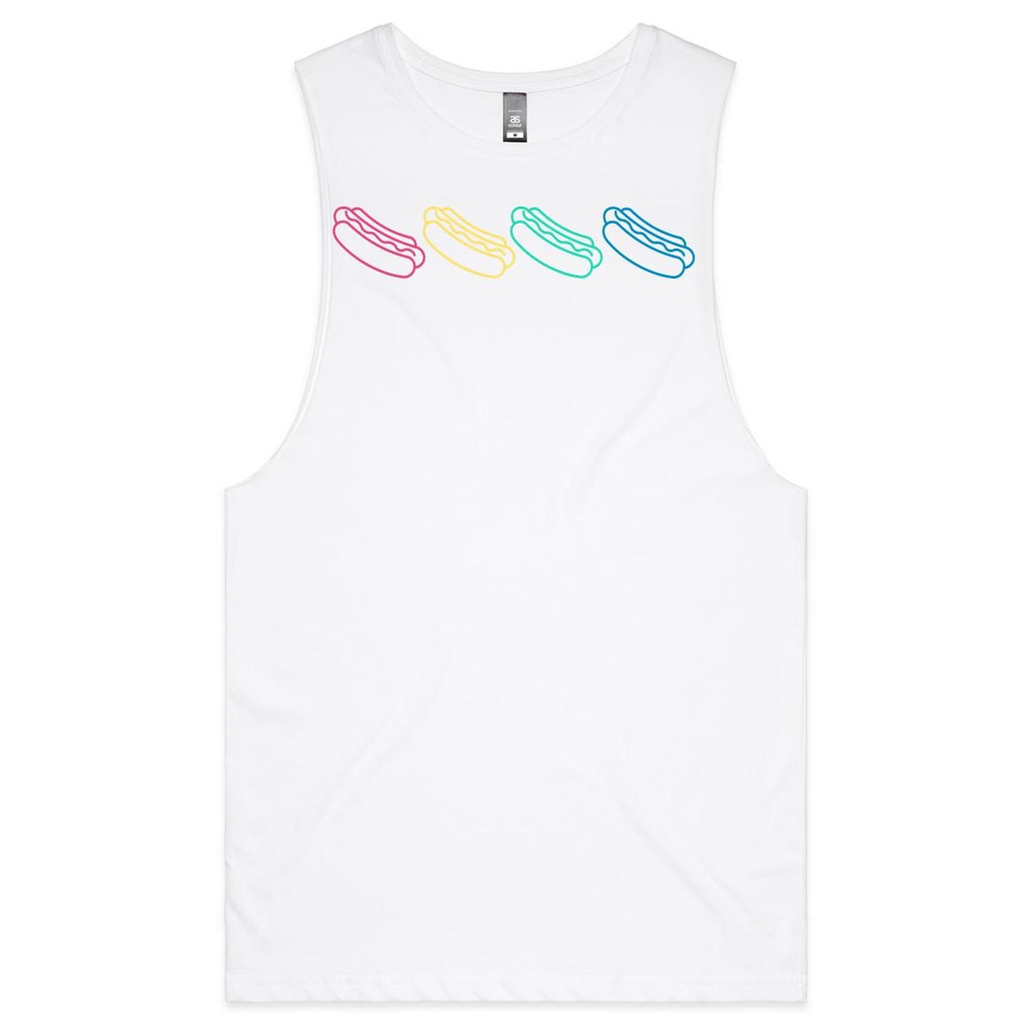 Mens Tank Top Tee - HotDogs